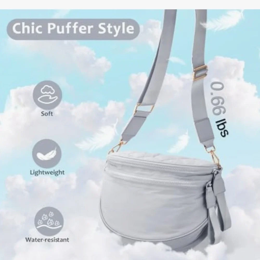 Oscaurt Crossbody Bag for Women, Elegant Fanny Pack Waterproof Waist Bag